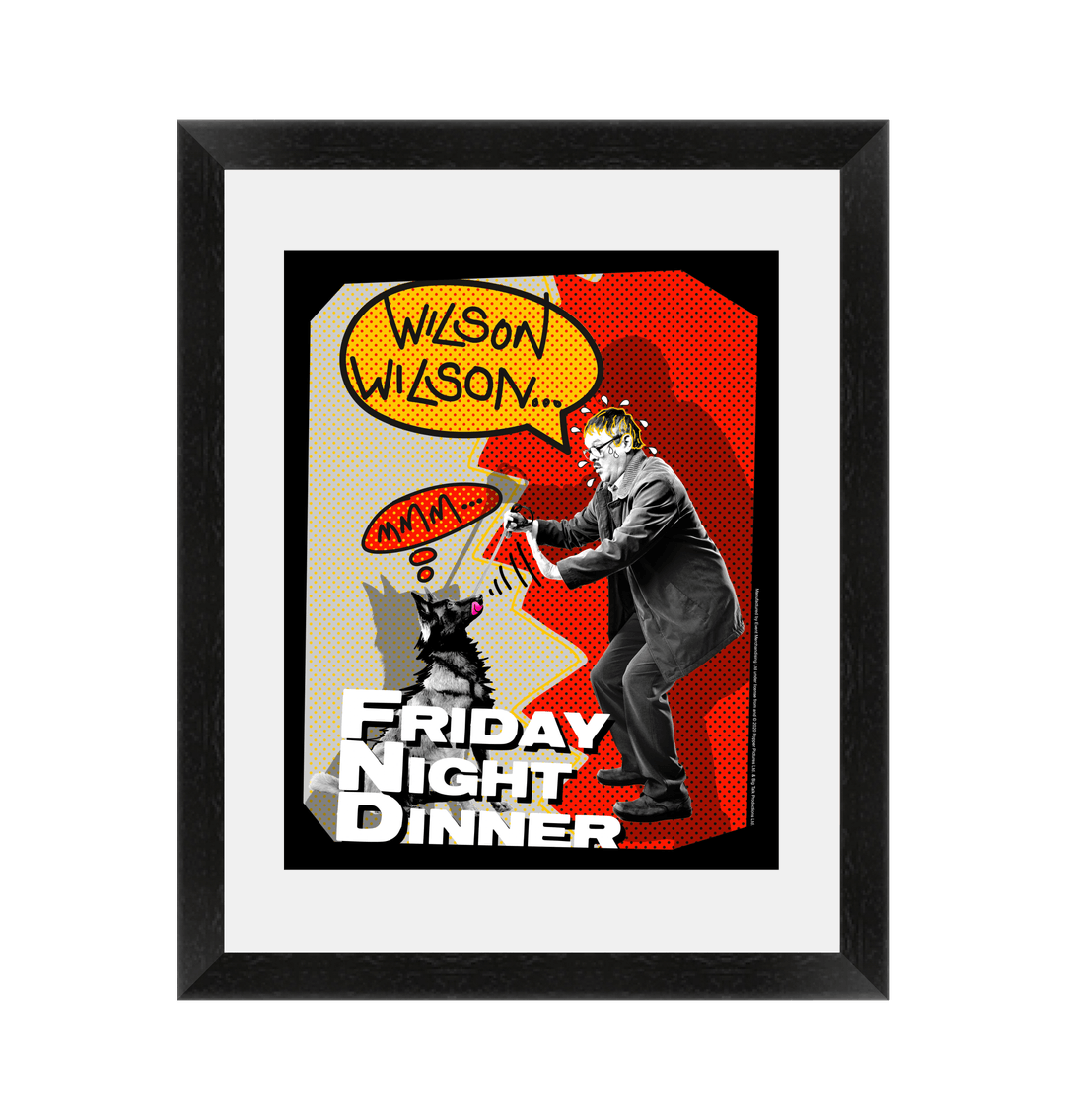 Black Frame \"Wilson Wilson...\" Framed Art