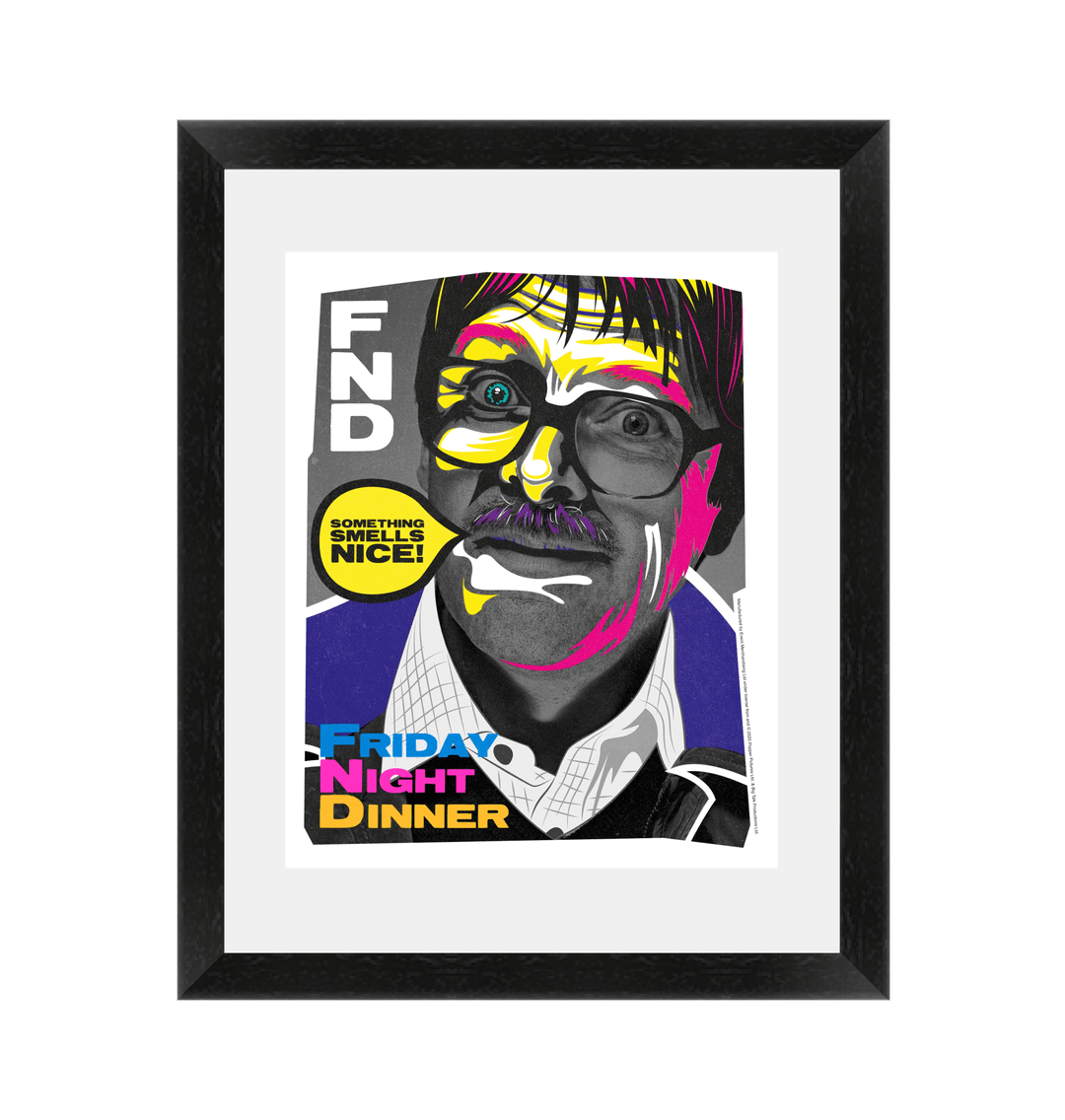 Black Frame \"Something Smells Nice!\" Framed Art