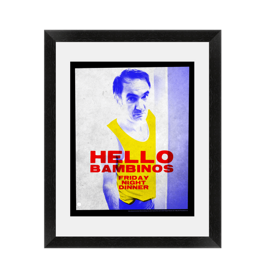 Black Frame \"Hello Bambinos\" Framed Art  Martin Friday Night Dinner