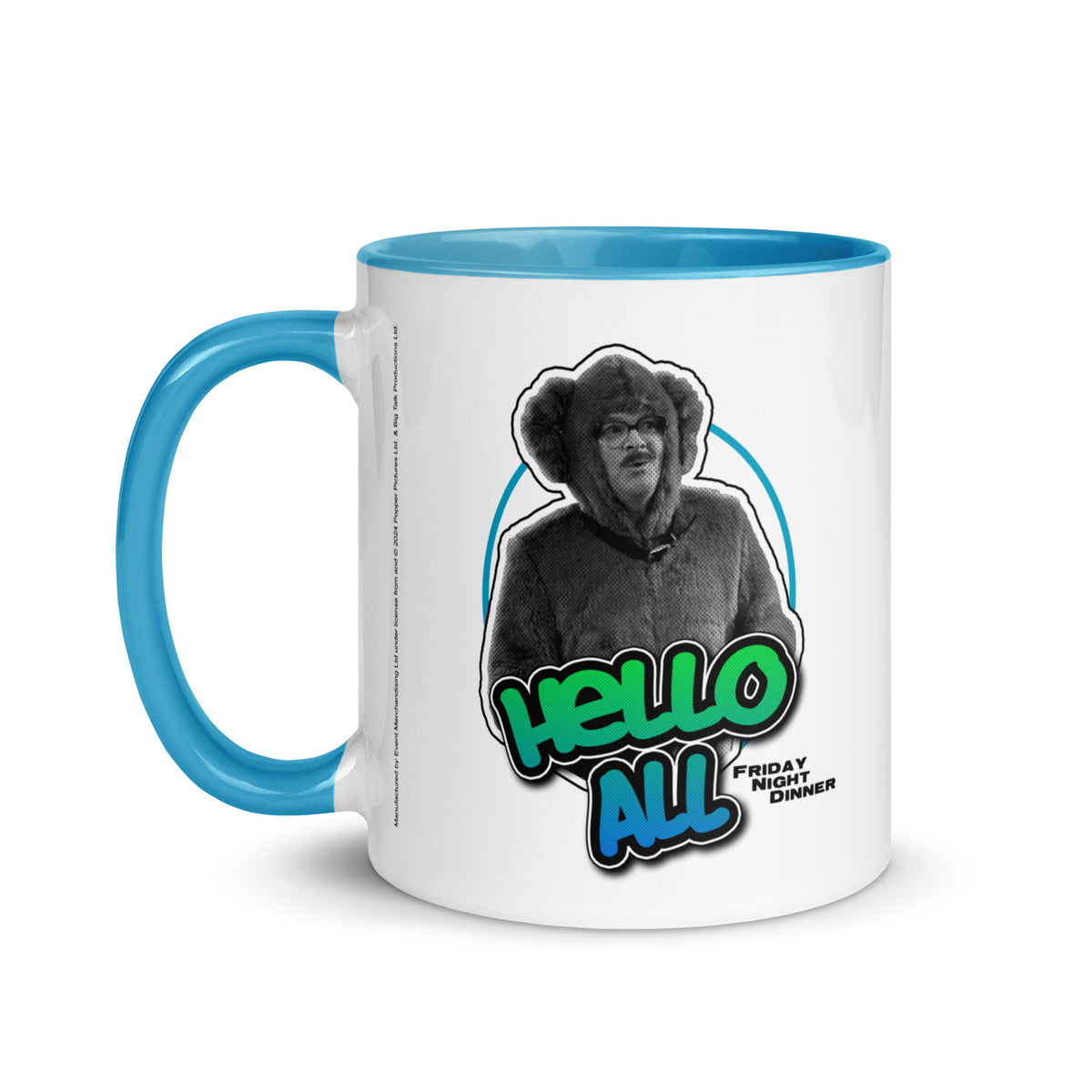 Jim &quot;Hello All&quot; Mug with Colour Inside