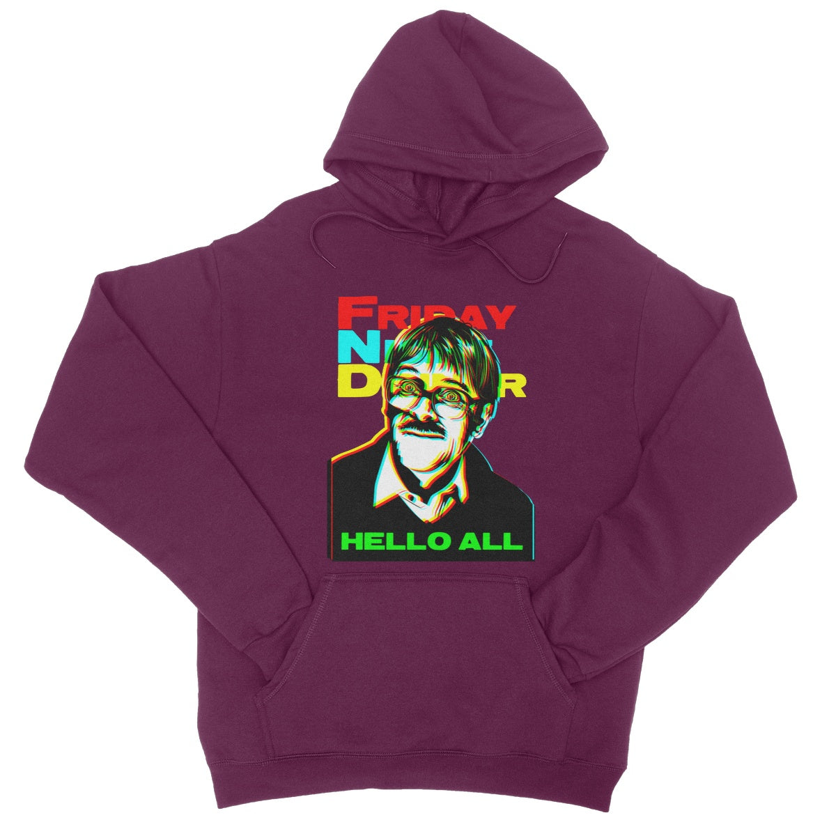 &quot;Hello All&quot; Apparel College Hoodie